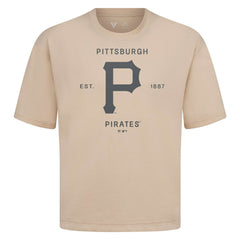 Pittsburgh Pirates Levelwear Crossway Oversized Luxe Signature Knit T-Shirt - MLB T-shirts