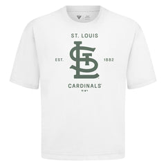 St. Louis Cardinals Levelwear Crossway Oversized Luxe Signature Knit T-Shirt - MLB T-shirts