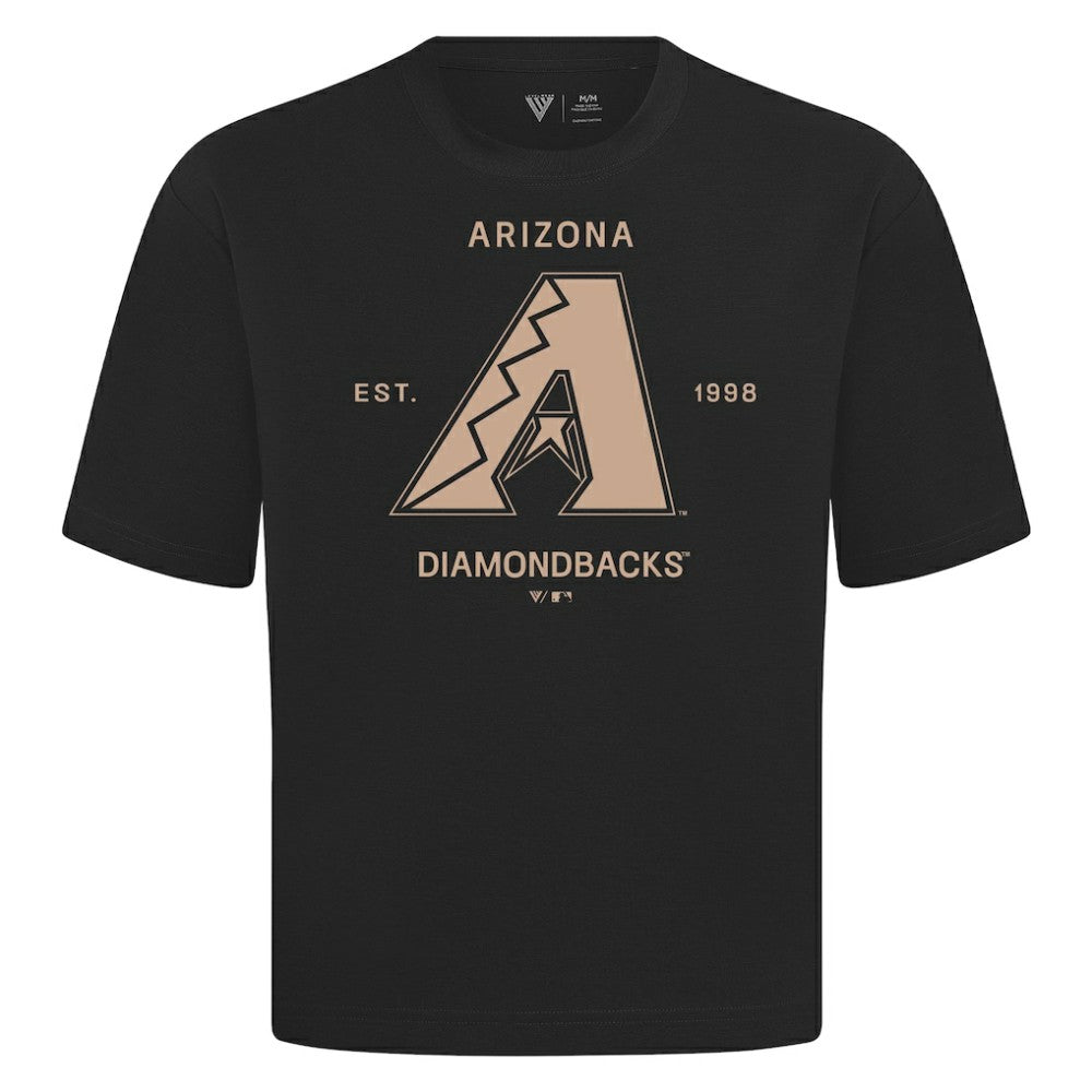 Arizona Diamondbacks Levelwear Crossway Oversized Luxe Signature Knit T-Shirt - MLB T-shirts