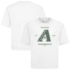 Arizona Diamondbacks Levelwear Crossway Oversized Luxe Signature Knit T-Shirt - MLB T-shirts