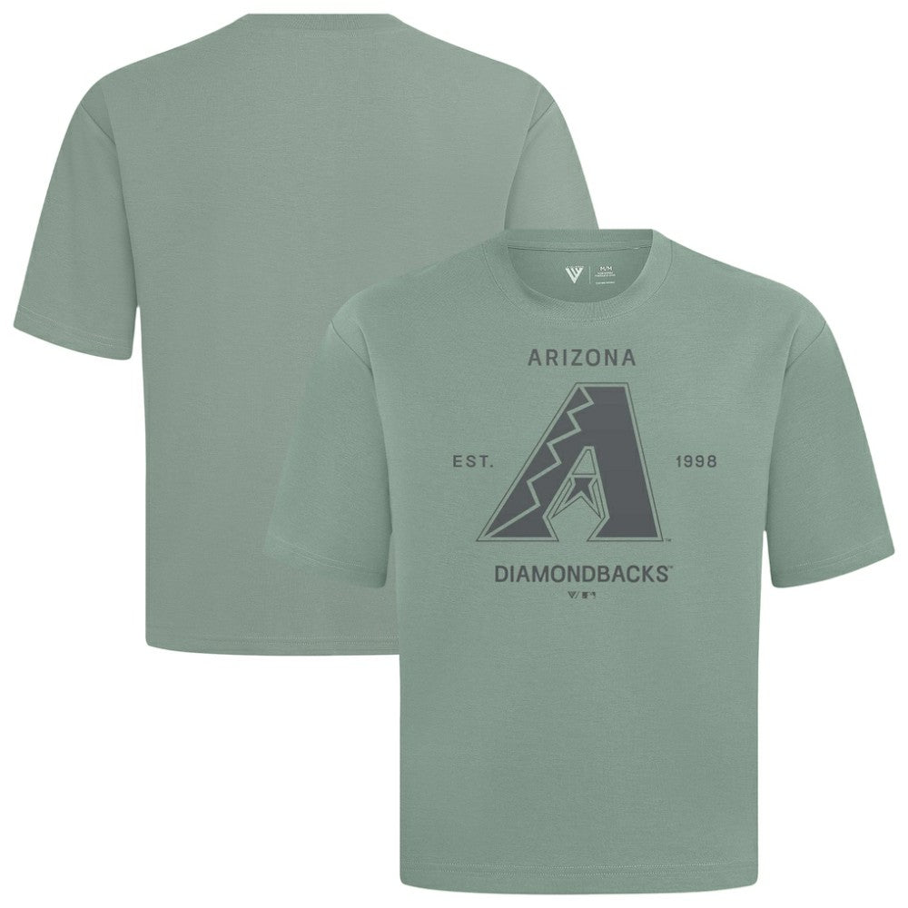 Arizona Diamondbacks Levelwear Crossway Oversized Luxe Signature Knit T-Shirt - MLB T-shirts