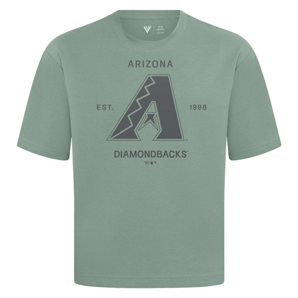 Arizona Diamondbacks Levelwear Crossway Oversized Luxe Signature Knit T-Shirt - MLB T-shirts