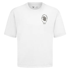 San Diego Padres Levelwear Signet Oversized Luxe Signature Knit T-Shirt - MLB T-shirts