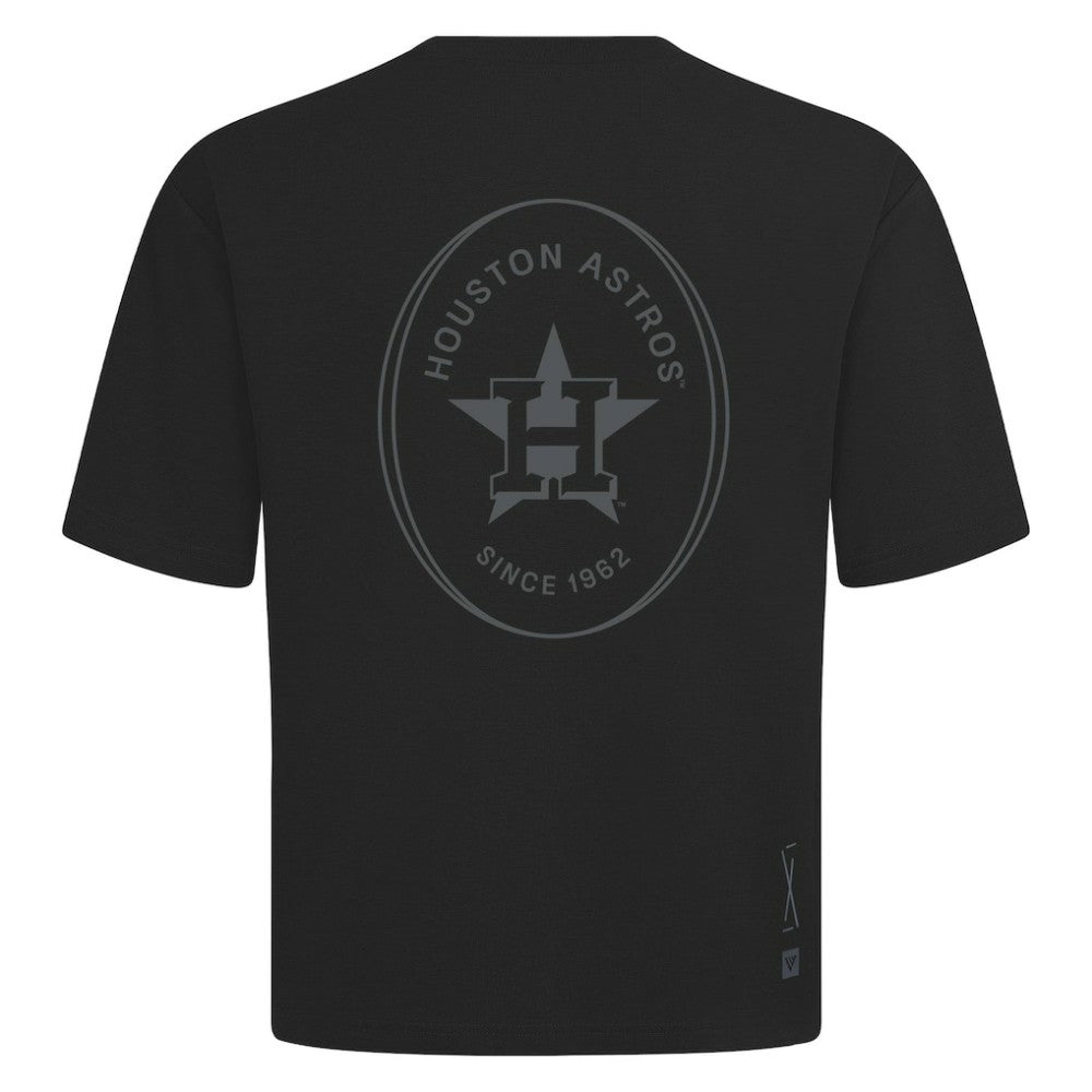 Houston Astros Levelwear Signet Oversized Luxe Signature Knit T-Shirt - MLB T-shirts