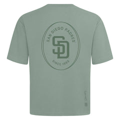San Diego Padres Levelwear Signet Oversized Luxe Signature Knit T-Shirt - MLB T-shirts