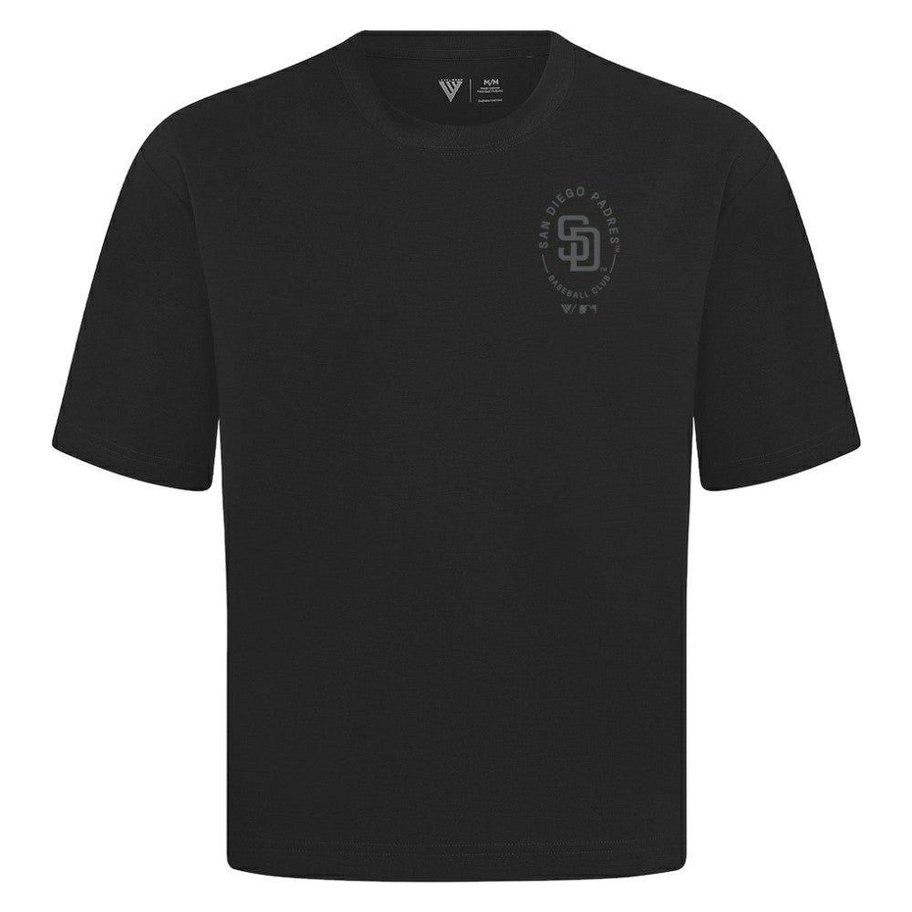 San Diego Padres Levelwear Signet Oversized Luxe Signature Knit T-Shirt - MLB T-shirts