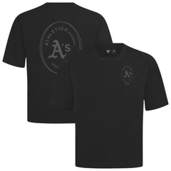 Athletics Levelwear Signet Oversized Luxe Signature Knit T-Shirt - MLB T-shirts