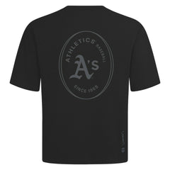 Athletics Levelwear Signet Oversized Luxe Signature Knit T-Shirt - MLB T-shirts