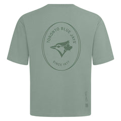 Toronto Blue Jays Levelwear Signet Oversized Luxe Signature Knit T-Shirt - MLB T-shirts