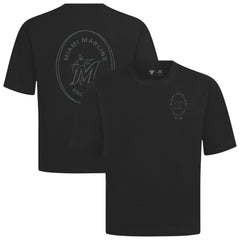 Miami Marlins Levelwear Signet Oversized Luxe Signature Knit T-Shirt - MLB T-shirts