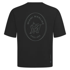 Miami Marlins Levelwear Signet Oversized Luxe Signature Knit T-Shirt - MLB T-shirts