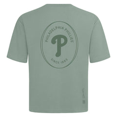 Philadelphia Phillies Levelwear Signet Oversized Luxe Signature Knit T-Shirt - MLB T-shirts