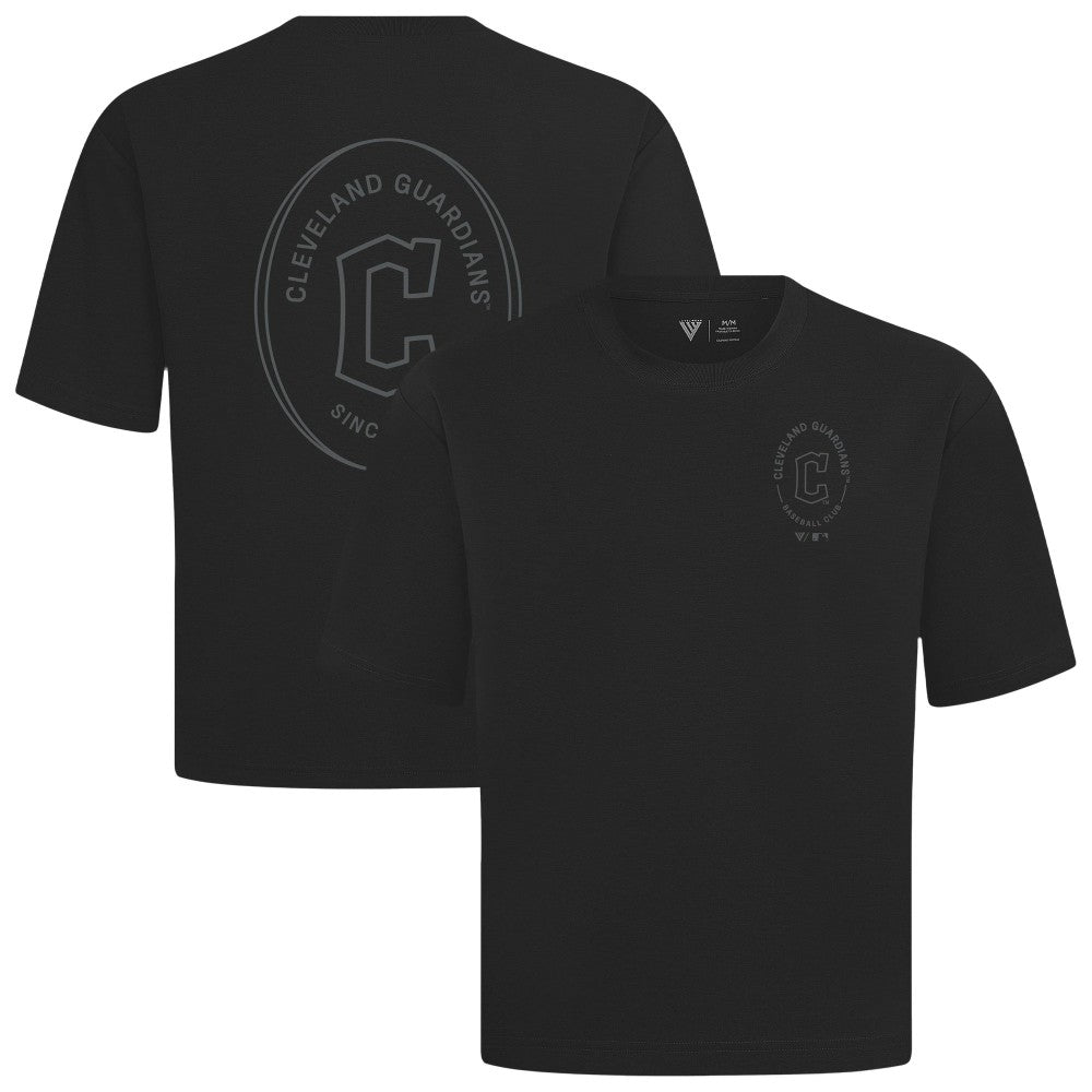 Cleveland Guardians Levelwear Signet Oversized Luxe Signature Knit T-Shirt - MLB T-shirts