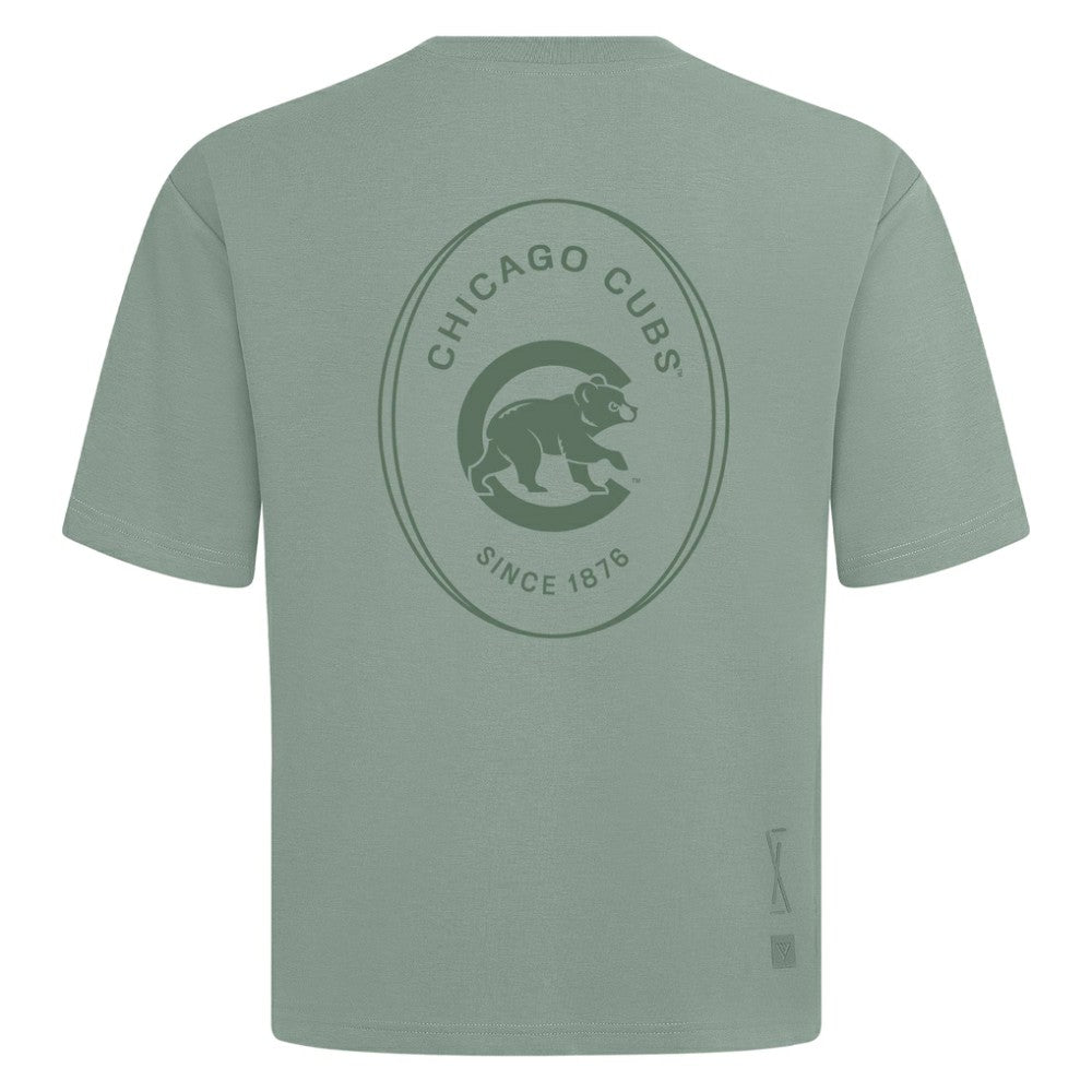 Chicago Cubs Levelwear Signet Oversized Luxe Signature Knit T-Shirt - MLB T-shirts