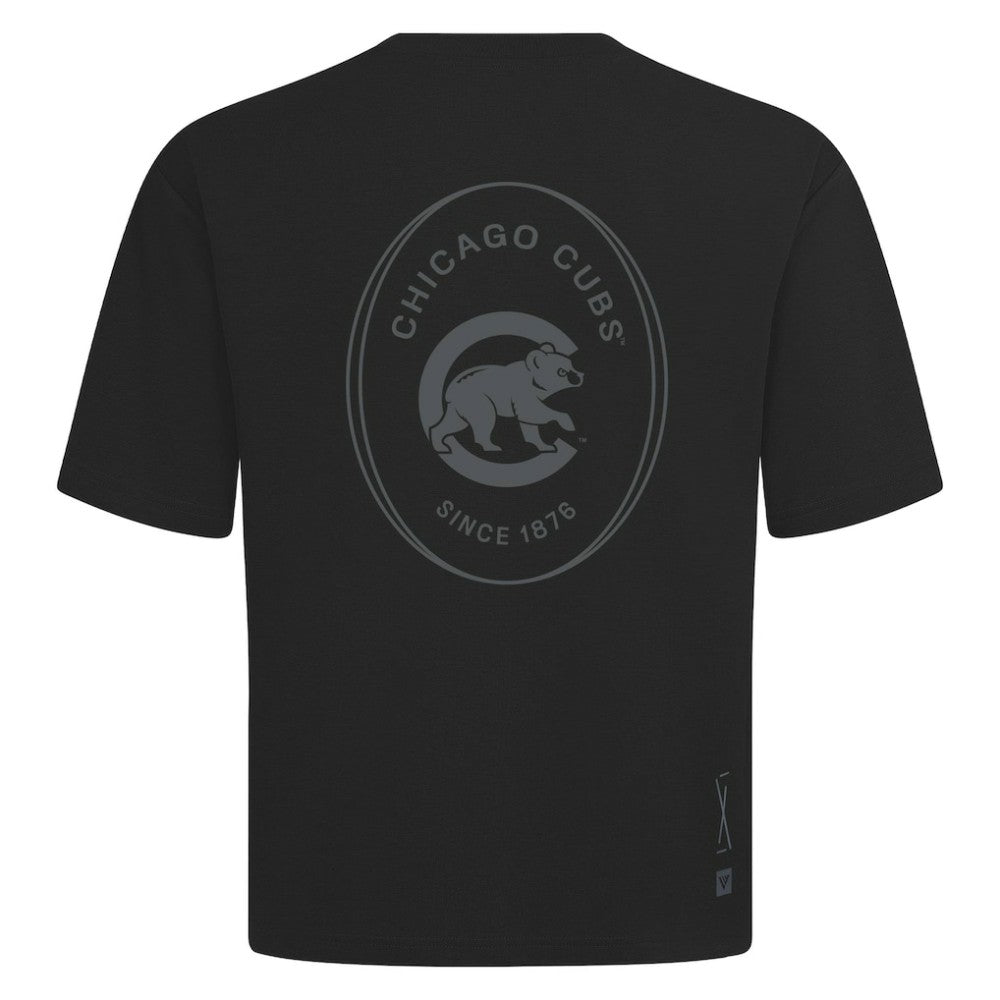 Chicago Cubs Levelwear Signet Oversized Luxe Signature Knit T-Shirt - MLB T-shirts