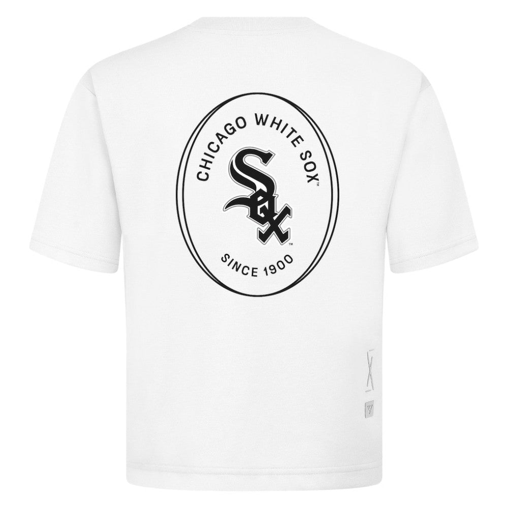 Chicago White Sox Levelwear Signet Oversized Luxe Signature Knit T-Shirt - MLB T-shirts