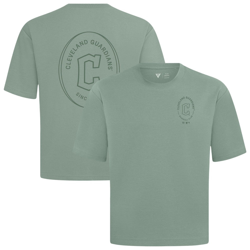 Cleveland Guardians Levelwear Signet Oversized Luxe Signature Knit T-Shirt - MLB T-shirts
