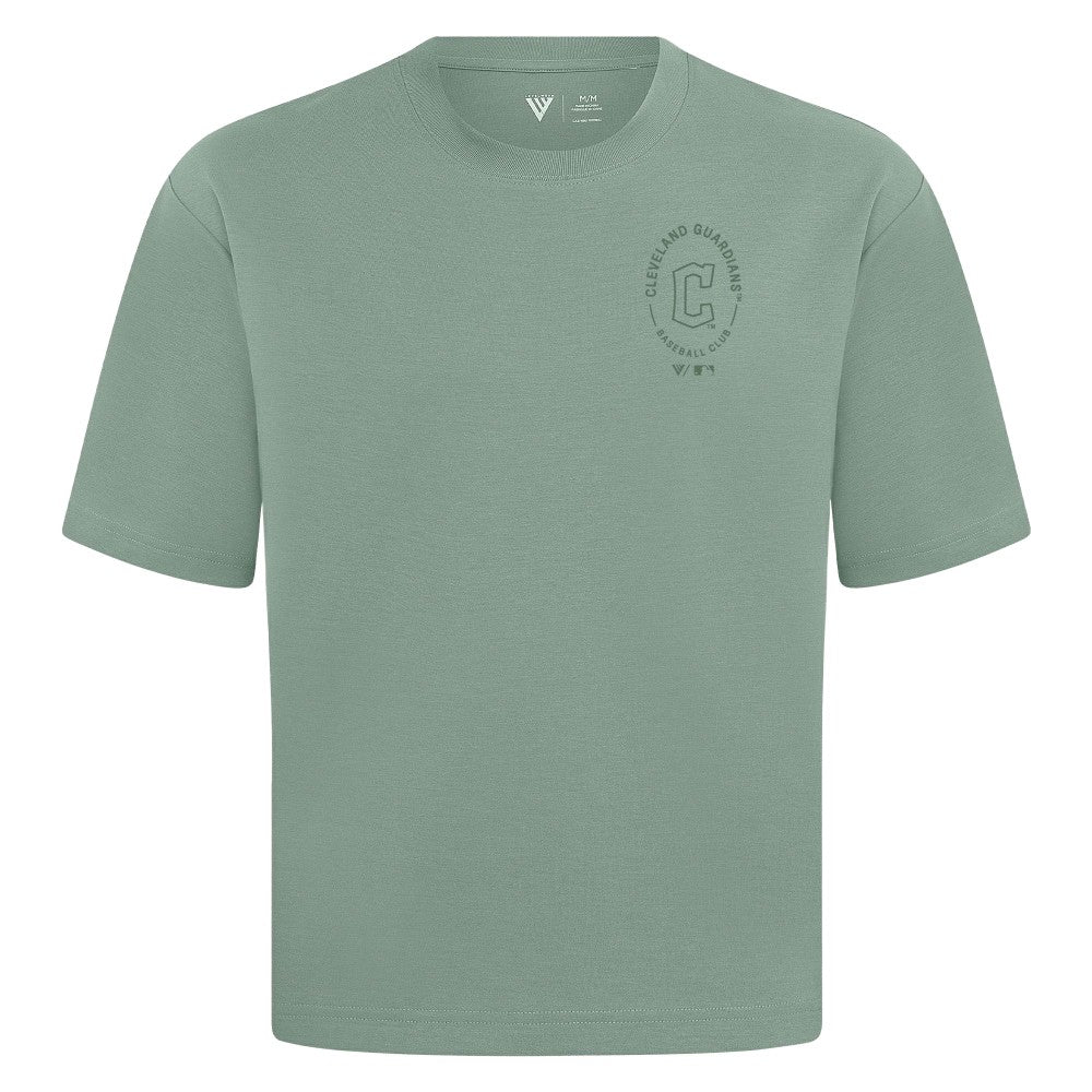 Cleveland Guardians Levelwear Signet Oversized Luxe Signature Knit T-Shirt - MLB T-shirts