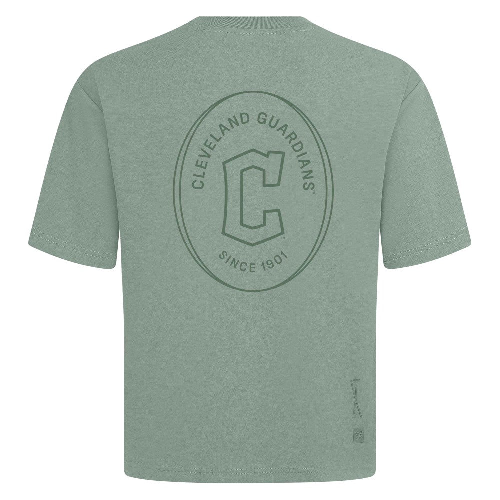 Cleveland Guardians Levelwear Signet Oversized Luxe Signature Knit T-Shirt - MLB T-shirts