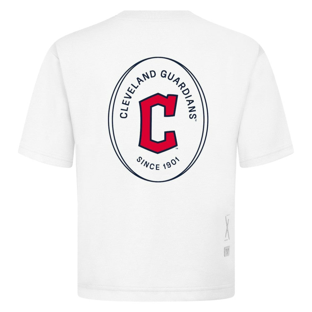 Cleveland Guardians Levelwear Signet Oversized Luxe Signature Knit T-Shirt - MLB T-shirts