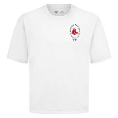 Boston Red Sox Levelwear Signet Oversized Luxe Signature Knit T-Shirt - MLB T-shirts