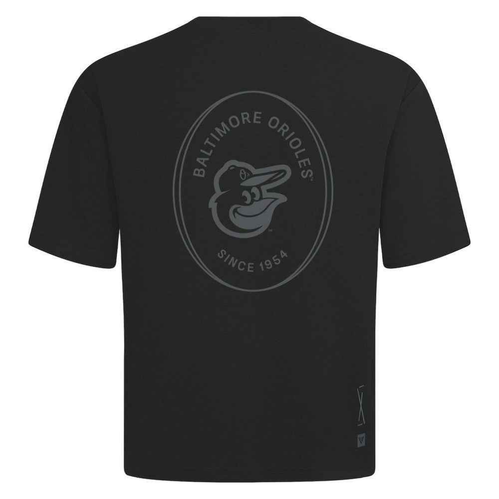 Baltimore Orioles Levelwear Signet Oversized Luxe Signature Knit T-Shirt - MLB T-shirts
