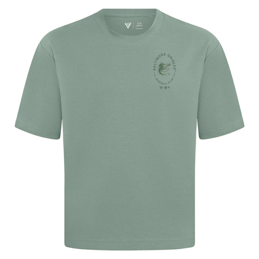 Baltimore Orioles Levelwear Signet Oversized Luxe Signature Knit T-Shirt - MLB T-shirts