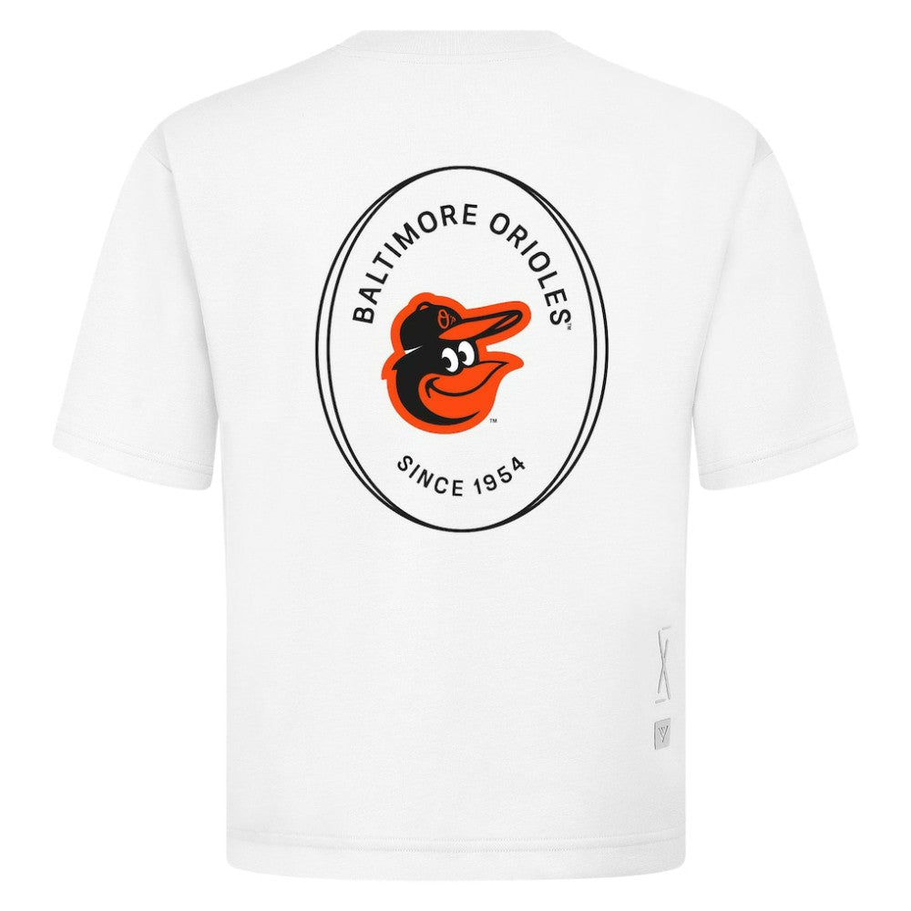 Baltimore Orioles Levelwear Signet Oversized Luxe Signature Knit T-Shirt - MLB T-shirts