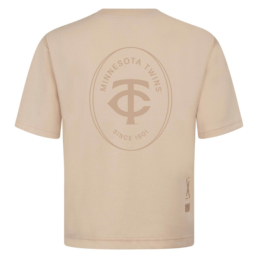Minnesota Twins Levelwear Register Oversized Luxe Signature Knit T-Shirt - MLB T-shirts