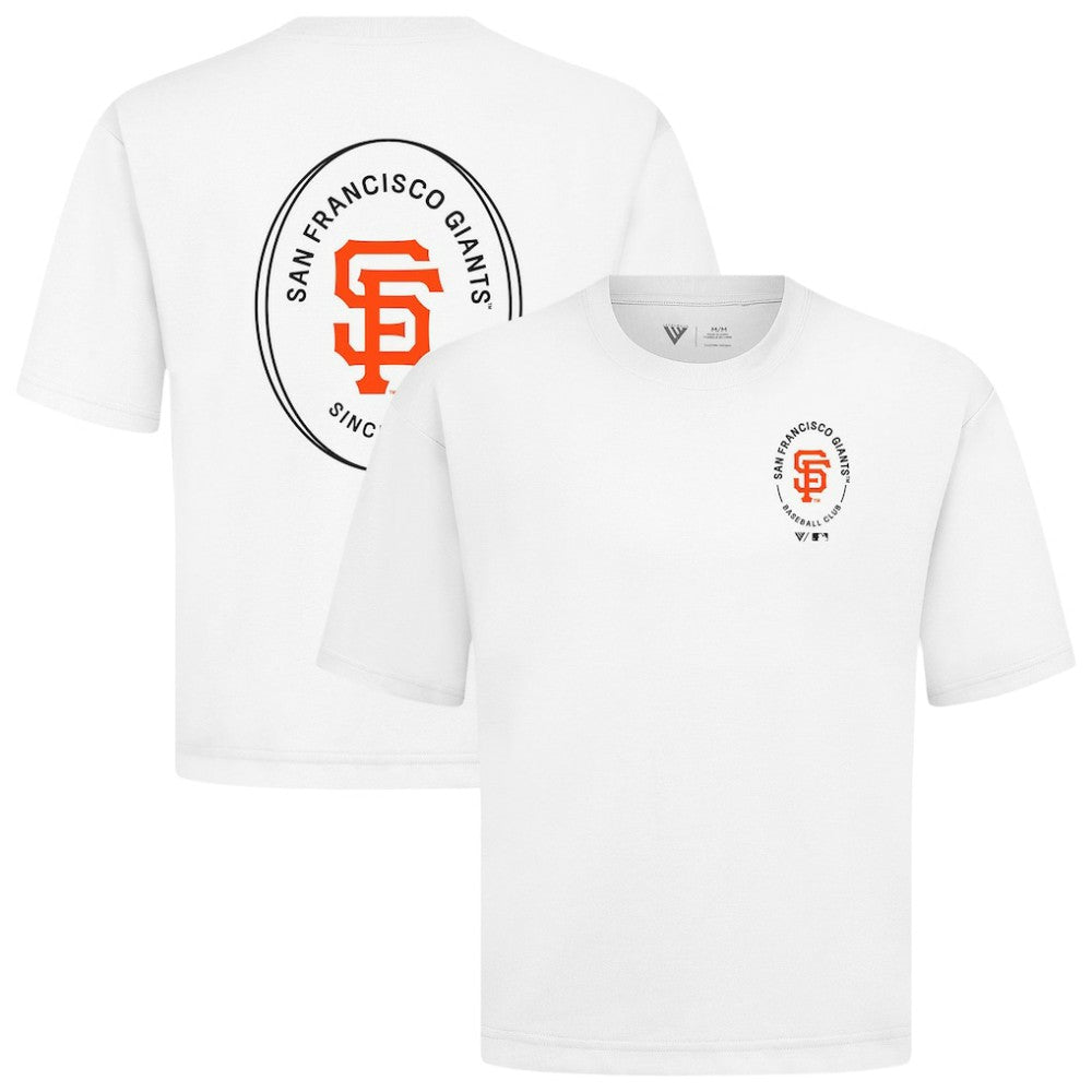 San Francisco Giants Levelwear Register Oversized Luxe Signature Knit T-Shirt - MLB T-shirts