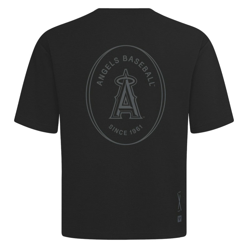 Los Angeles Angels Levelwear Register Oversized Luxe Signature Knit T-Shirt - MLB T-shirts