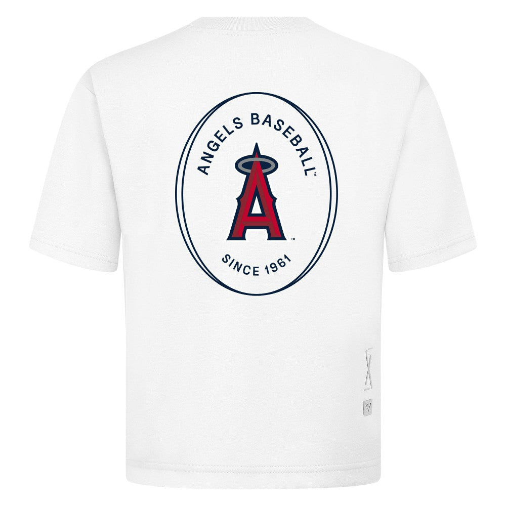 Los Angeles Angels Levelwear Register Oversized Luxe Signature Knit T-Shirt - MLB T-shirts