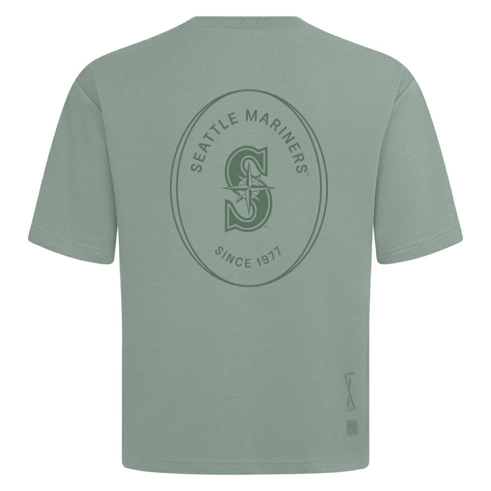 Seattle Mariners Levelwear Register Oversized Luxe Signature Knit T-Shirt - MLB T-shirts