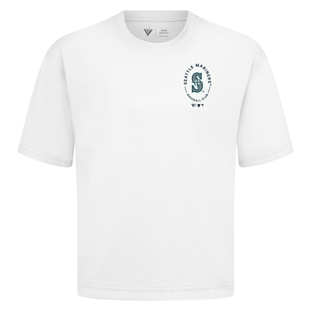 Seattle Mariners Levelwear Register Oversized Luxe Signature Knit T-Shirt - MLB T-shirts