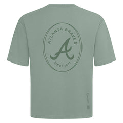 Atlanta Braves Levelwear Register Oversized Luxe Signature Knit T-Shirt - MLB T-shirts