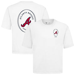 Atlanta Braves Levelwear Register Oversized Luxe Signature Knit T-Shirt - MLB T-shirts