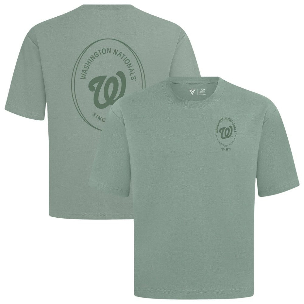 Washington Nationals Levelwear Register Oversized Luxe Signature Knit T-Shirt - MLB T-shirts