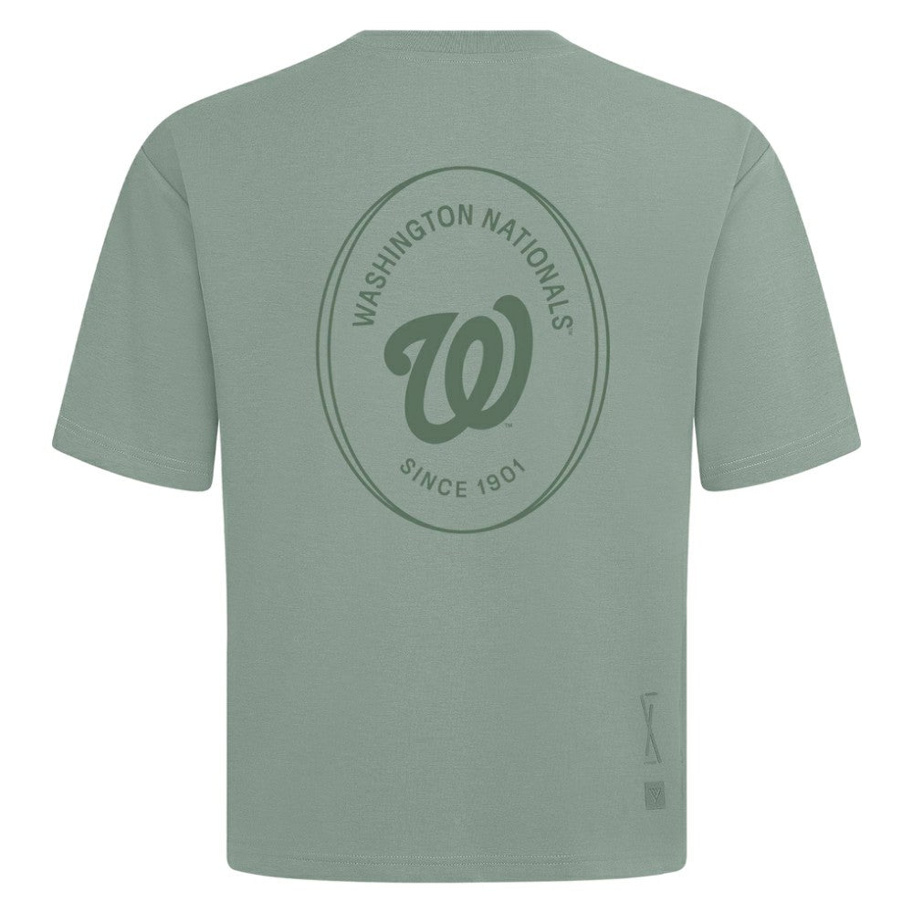 Washington Nationals Levelwear Register Oversized Luxe Signature Knit T-Shirt - MLB T-shirts