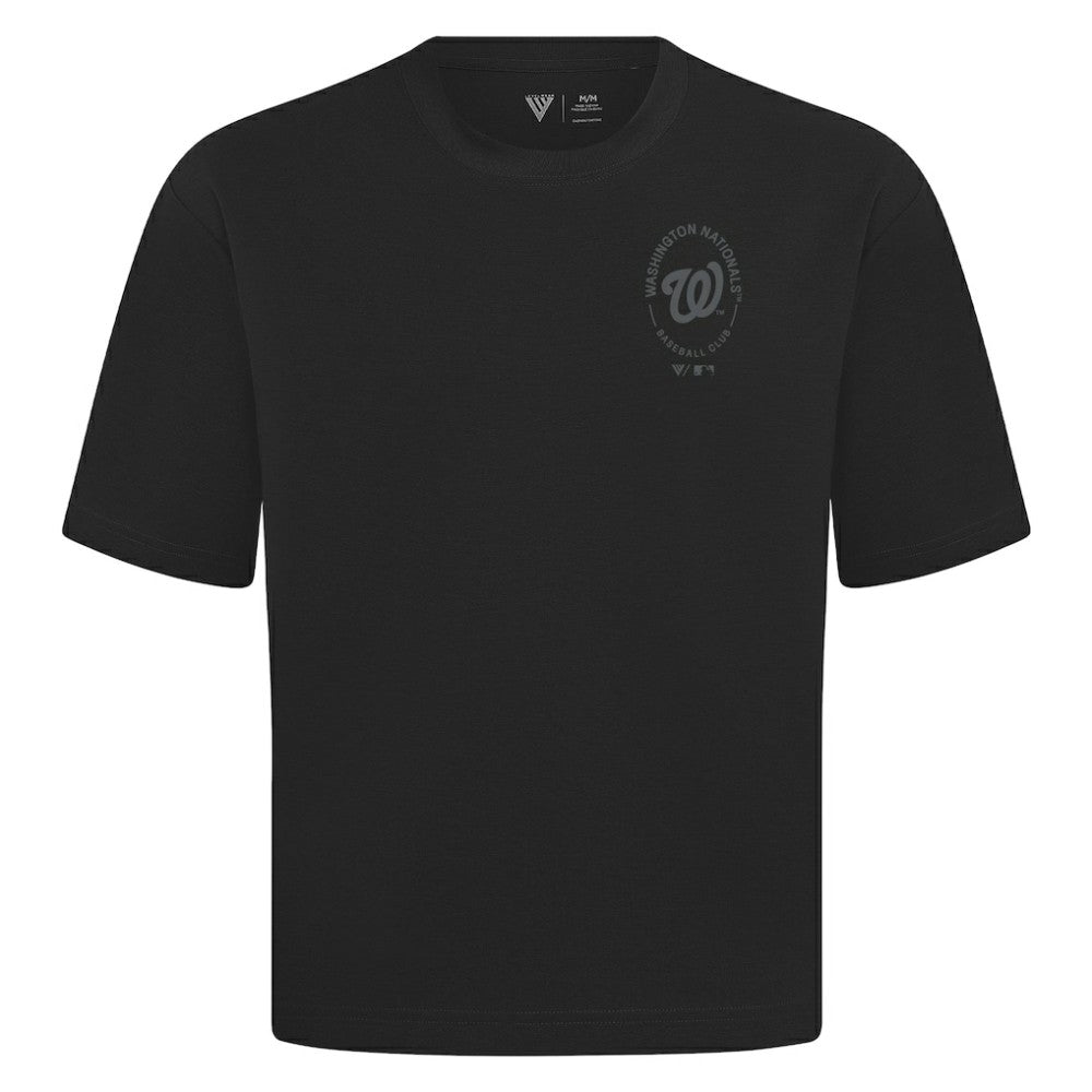 Washington Nationals Levelwear Register Oversized Luxe Signature Knit T-Shirt - MLB T-shirts