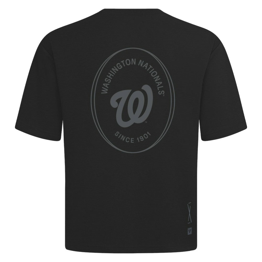 Washington Nationals Levelwear Register Oversized Luxe Signature Knit T-Shirt - MLB T-shirts