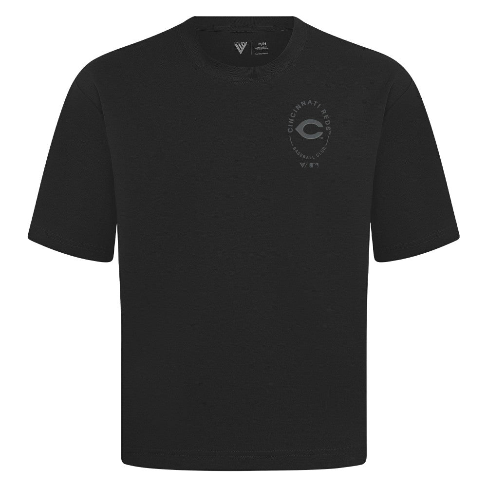 Cincinnati Reds Levelwear Register Oversized Luxe Signature Knit T-Shirt - MLB T-shirts