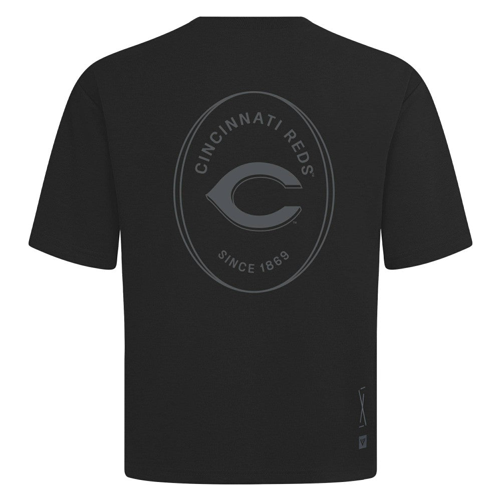 Cincinnati Reds Levelwear Register Oversized Luxe Signature Knit T-Shirt - MLB T-shirts