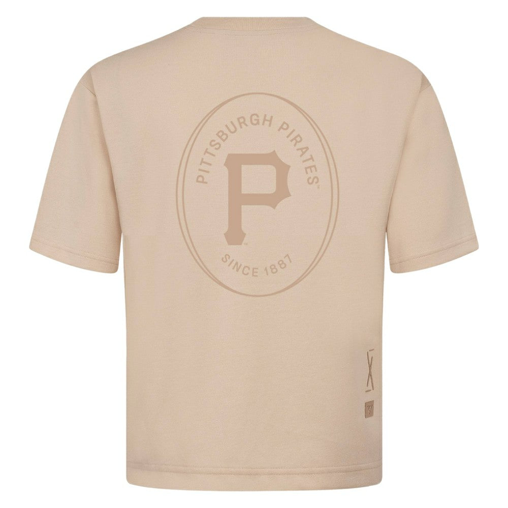 Pittsburgh Pirates Levelwear Register Oversized Luxe Signature Knit T-Shirt - MLB T-shirts