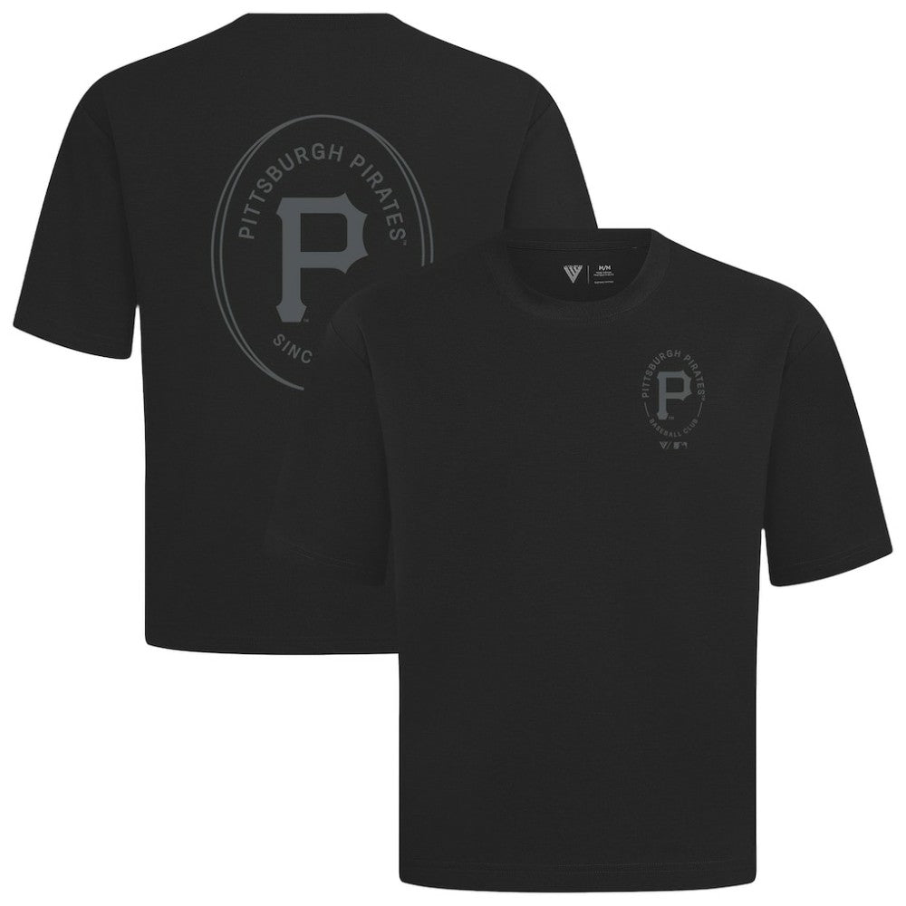 Pittsburgh Pirates Levelwear Register Oversized Luxe Signature Knit T-Shirt - MLB T-shirts