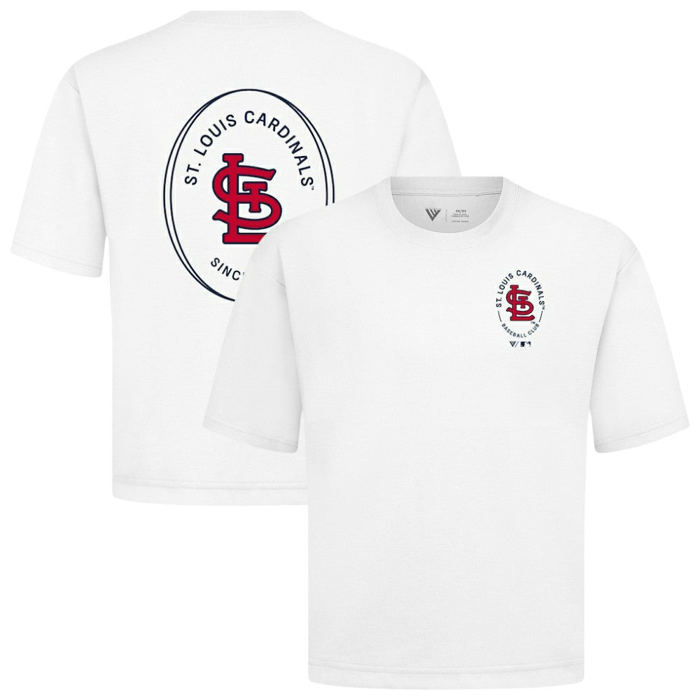St. Louis Cardinals Levelwear Register Oversized Luxe Signature Knit T-Shirt - MLB T-shirts