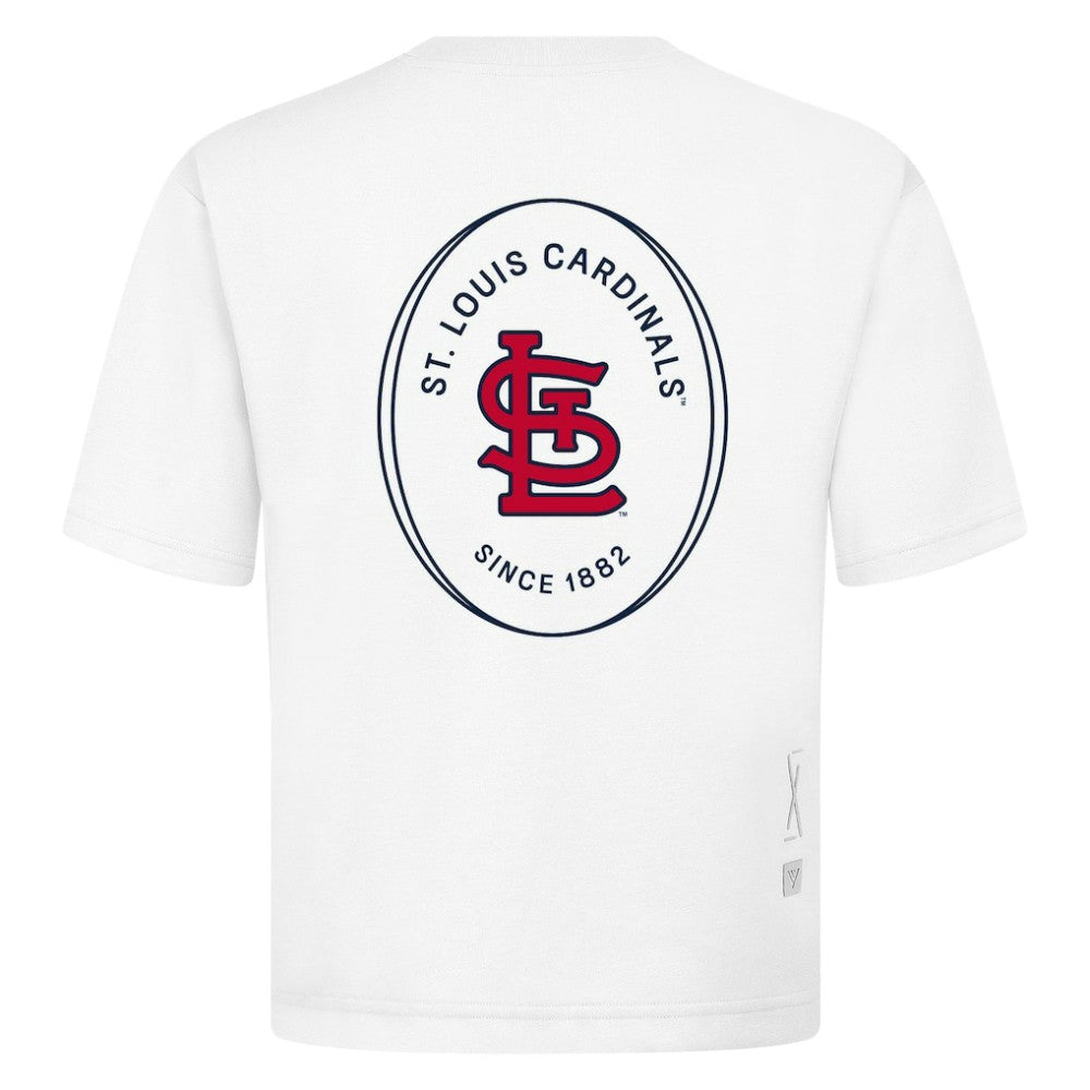 St. Louis Cardinals Levelwear Register Oversized Luxe Signature Knit T-Shirt - MLB T-shirts