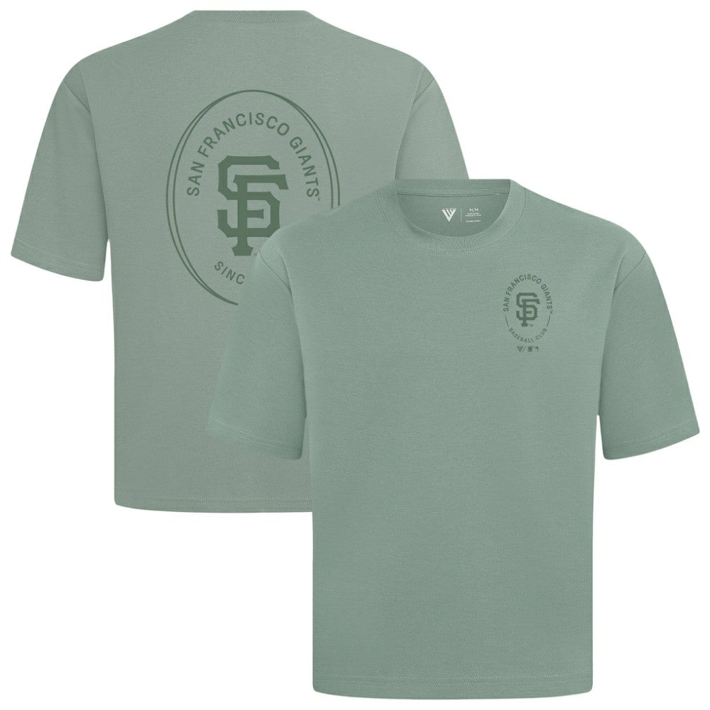 San Francisco Giants Levelwear Register Oversized Luxe Signature Knit T-Shirt - MLB T-shirts