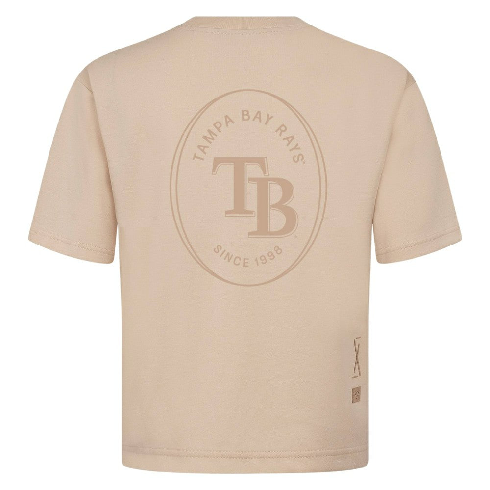 Tampa Bay Rays Levelwear Register Oversized Luxe Signature Knit T-Shirt - MLB T-shirts