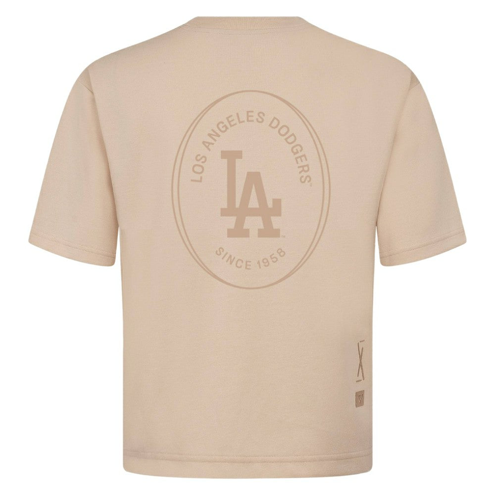 Los Angeles Dodgers Levelwear Register Oversized Luxe Signature Knit T-Shirt - MLB T-shirts