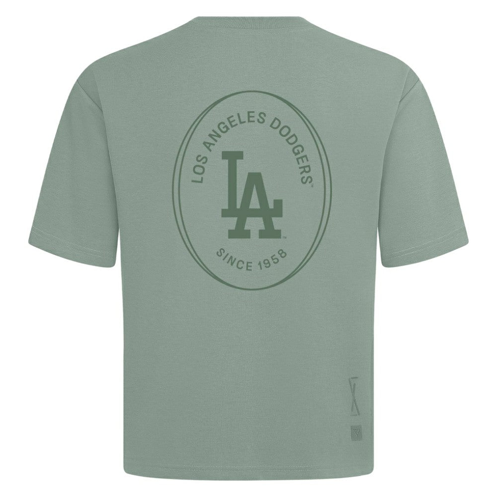 Los Angeles Dodgers Levelwear Register Oversized Luxe Signature Knit T-Shirt - MLB T-shirts